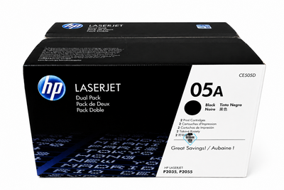 CE505D | HP 05A | Original HP Dual Pack Toner Cartridges - Black