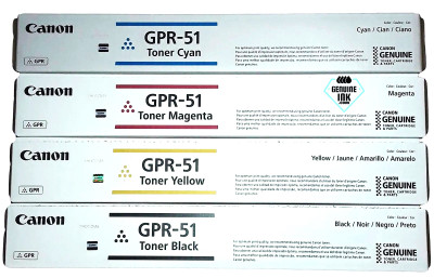 Canon GPR-51 Set | Original Canon Laser Toner Cartridges – Black, Cyan, Magenta, Yellow