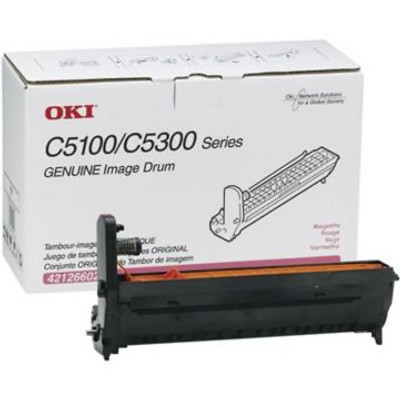 Original OKI 42126602 Image Drum for C5100, C5300 Printers  Magenta