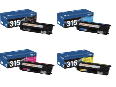 TN-315 Set | Original Brother Toner Cartridges – Black, Cyan, Magenta, Yellow