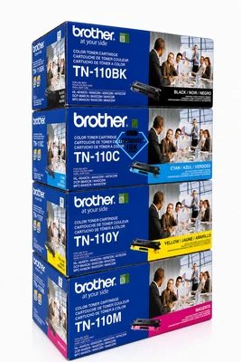 TN-110 Set | Original Brother Toner Cartridges – Black, Colors