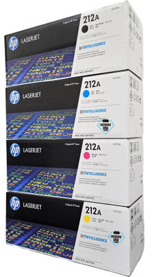 HP 212A SET | W2120A, W2121A, W2122A, W2123A | Original HP Toner Cartridges - Black, Cyan, Magenta, Yellow