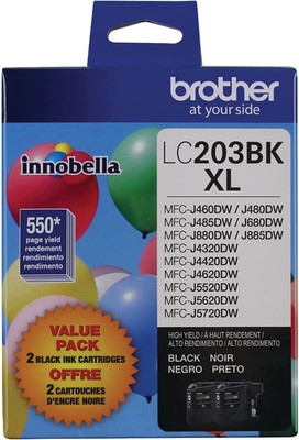 LC-2032PKS | Orignal Brother High-Yield Ink Cartridges 2-Pack - Black