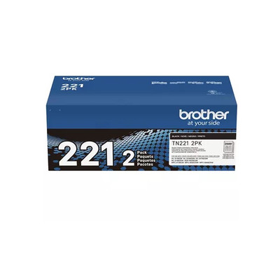 TN221-2PK | Orignal Brother Ink Cartridges 2-Pack - Black