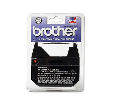 1230 | Orignal Brother Correctable Film Ribbons 2-Pack - Black