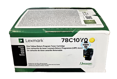 78C10Y0 | Original Lexmark Toner Cartridge - Yellow