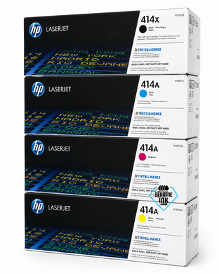 HP 414X 414A 4-Pack | W2020X, W2021A, W2022A, W2023A | Original HP Toner Cartridge – Black (High Yield), Cyan, Yellow, Magenta