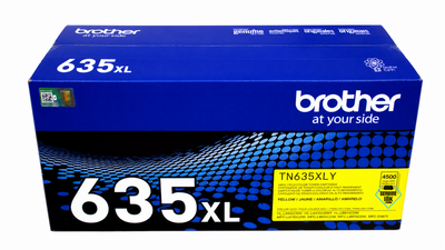 TN-635XLY | Original Brother High-Yield Toner Cartridge - Yellow