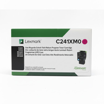 C241XM0 | C2425/MC2640 | Original Lexmark Extra High-Yield Toner Cartridge - Magenta