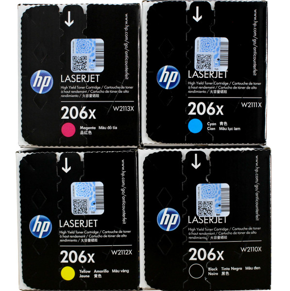 Original HP 206X SET | W2110X W2111X W2112X W2113X | LaserJet High