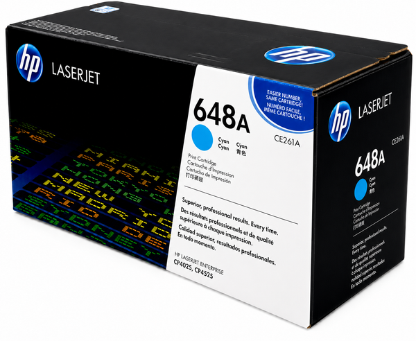 HP 648A Cyan Toner Cartridge CE261A