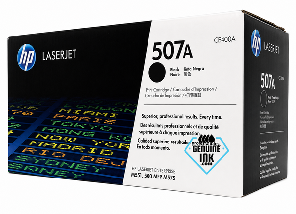 HP 507A Black Toner Cartridge CE400A