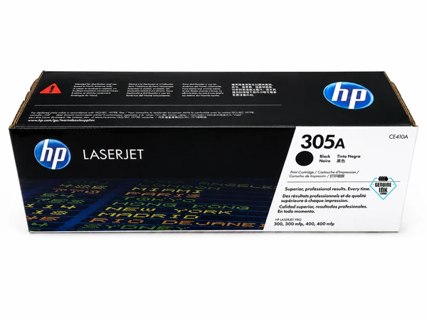 CE410A original HP toner cartridge packaging