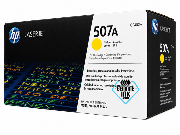 HP 507A Yellow Toner Cartridge CE402A