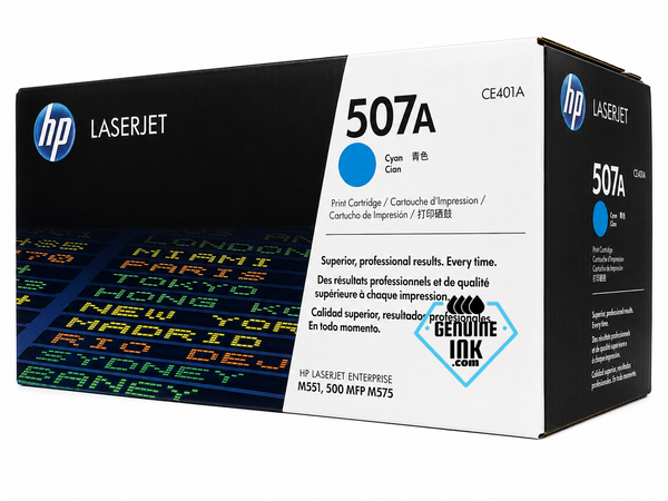 HP 507A Cyan Toner Cartridge CE401A
