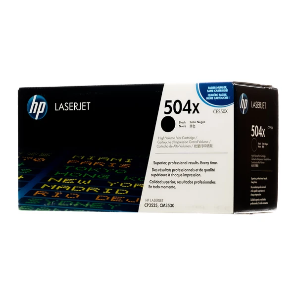 HP 504X Black Toner Cartridge CE250X