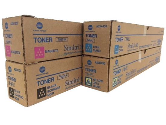 Konica Minolta TN321 SET | A33K130, A33K430, A33K330, A33K230