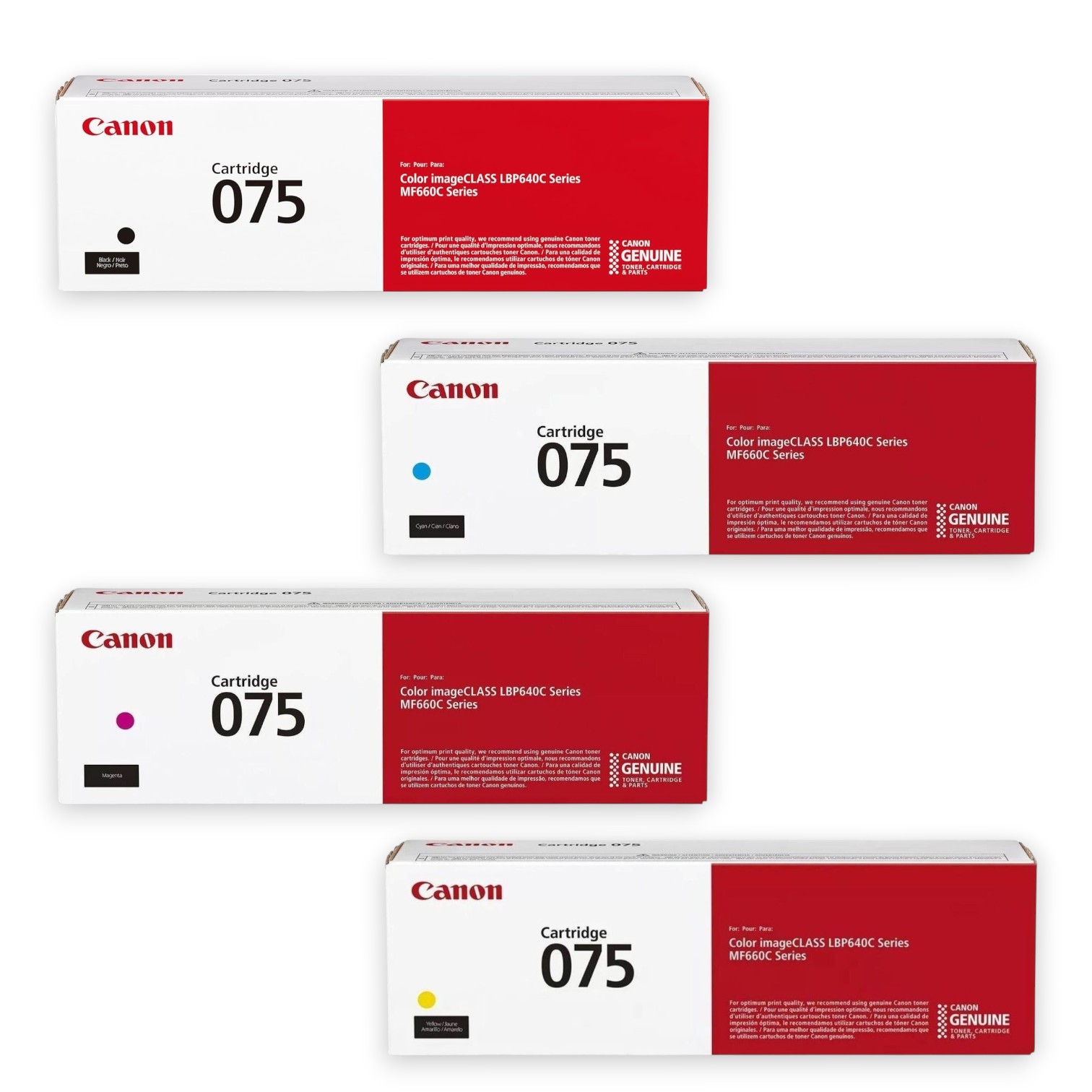 Canon 075 Set | Original Canon Laser Toner Cartridges – Black