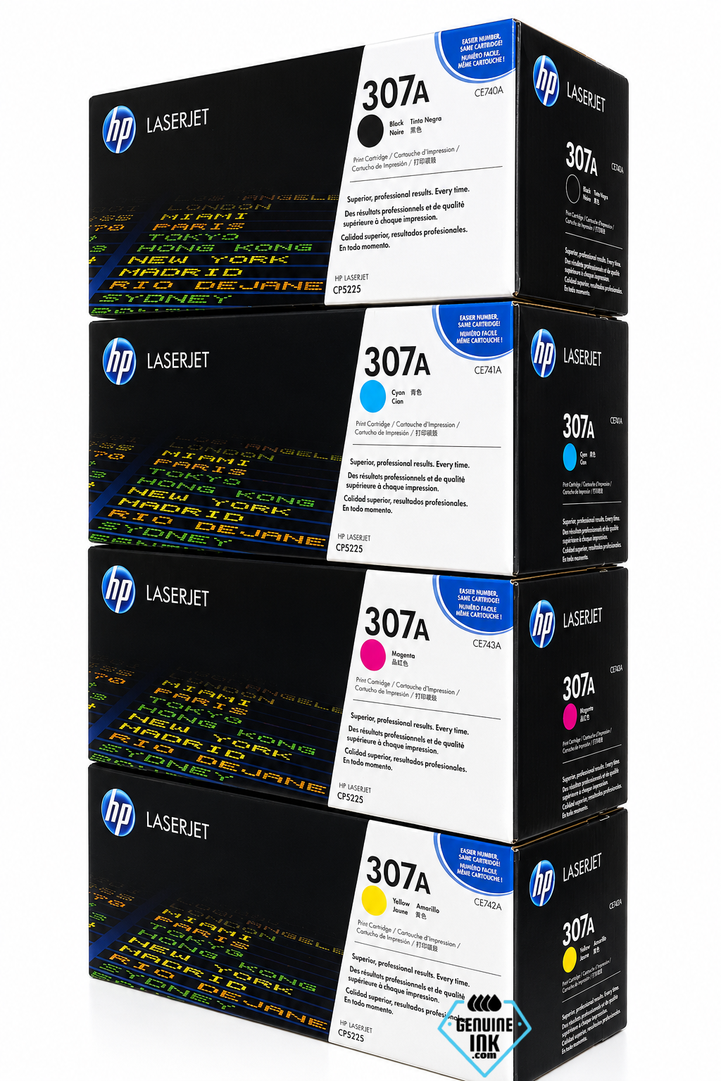 HP 307A Toner Set, Original 4-Pack | Genuine Ink