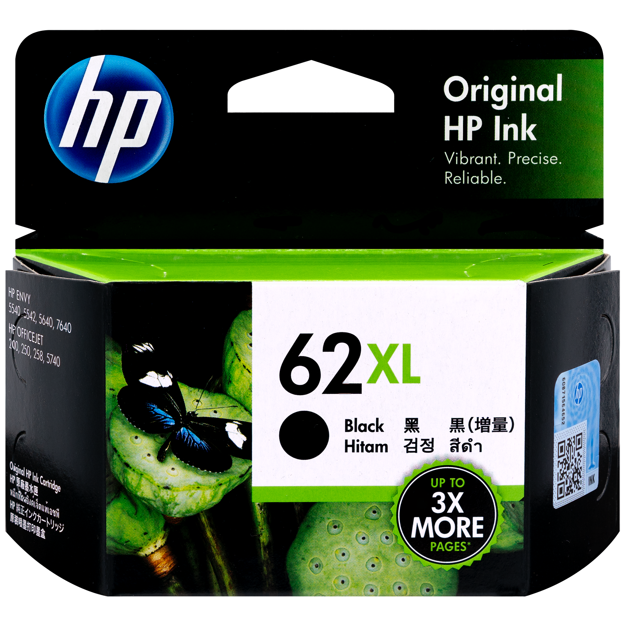 C2P05AN HP 62XL Original HP High-Yield Ink Cartridge Black Genuine  Ink