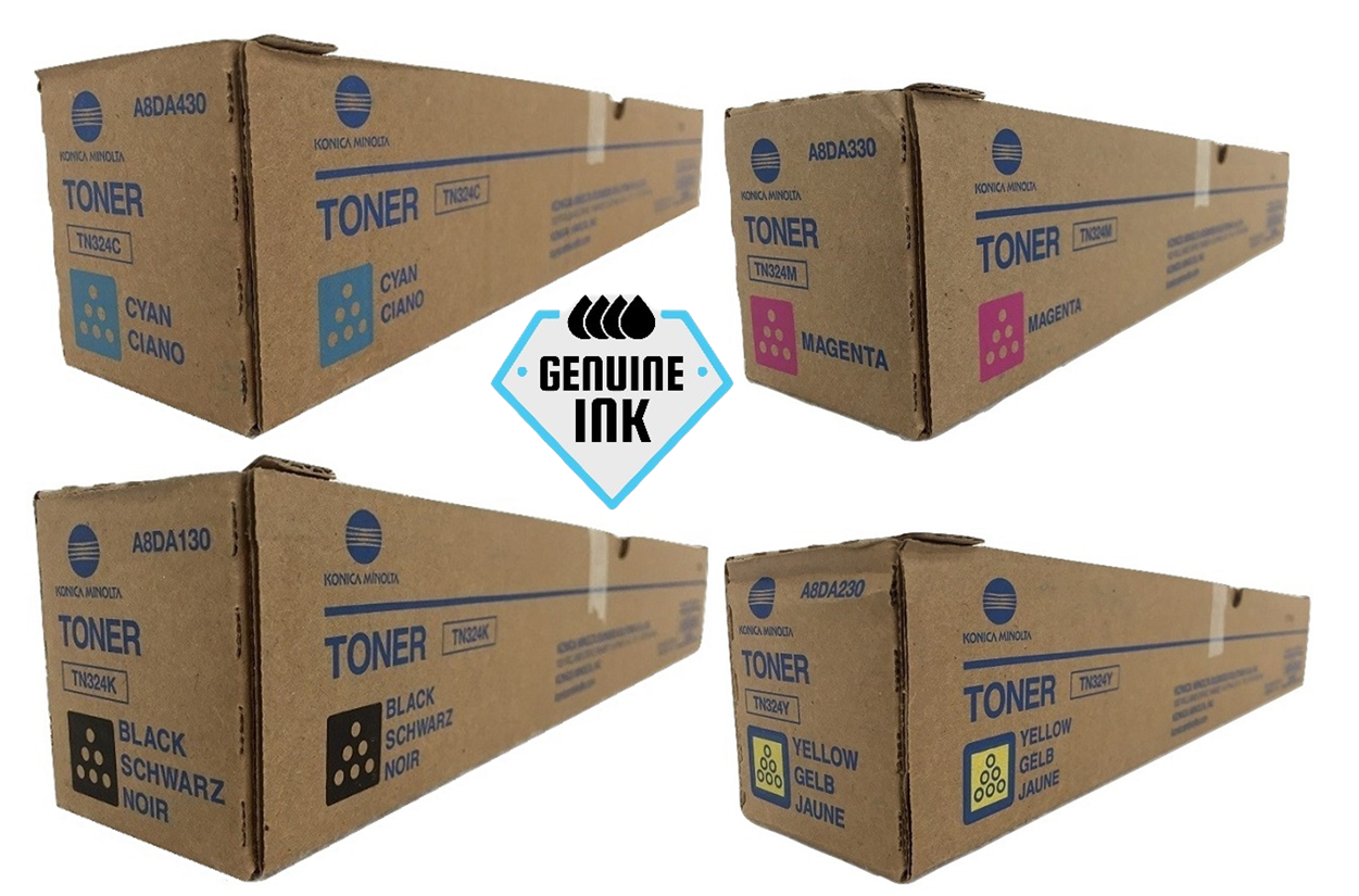 Konica Minolta TN324 SET | A8DA130, A8DA430, A8DA330, A8DA230