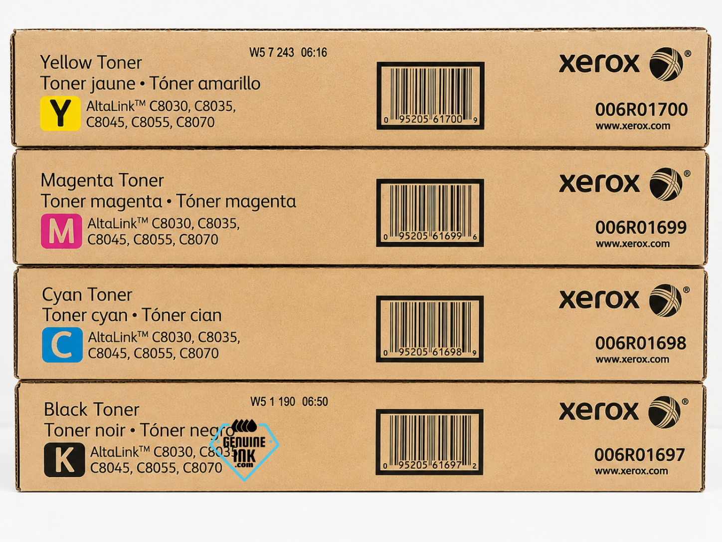 Xerox Set | 006R01697, 006R01698, 006R01699, 006R01700 | Original