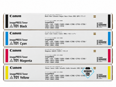 Canon T01 Toner Set, Original 4-Pack | Genuine Ink