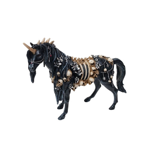 Santa Muerte Black Unicorn 8"