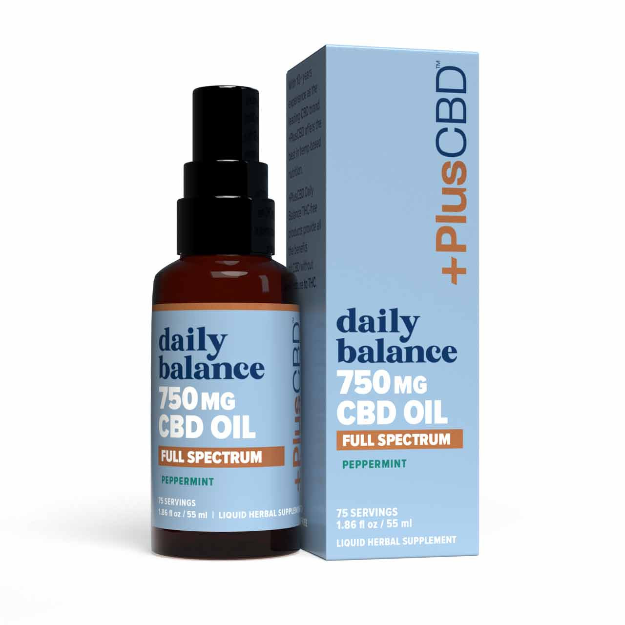 PlusCBD Peppermint Spray 750mg - Gold Formula | My Health Etc