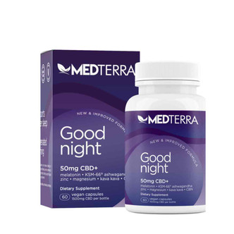 Medterra Good Night Capsules 60ct 50mg CBD 1.5mg CBN 