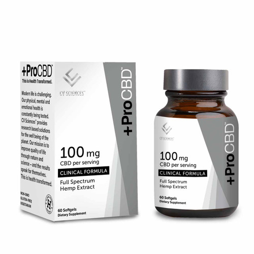 +ProCBD Clinical Formula Softgels 30-60ct 100mg ea.