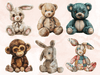 plush toys uvdtf sticker perfect for cups waterbottles libby cups glasses sandwich boxes