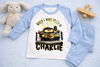 monster wrestling car truck when i wake up 3 4 5 6 7 8  birthday pj pyjamas kids childrens