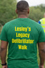 Lesley' s  green Defibrillator Pub to Pub walk