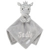 PERSONALISED super soft feel embroidered ZEBRA comforter
