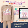 Create Your Own Kids taupe Pyjama Design – Powered by AI (ChatGPT)