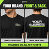 x10 workwear tshirt bundle front and back print