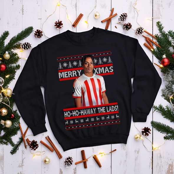 sunderland Romaine Mundle  christmas black  jumper kids adults