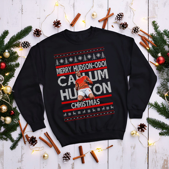 Nottingham callum hudson christmas black  jumper kids adults