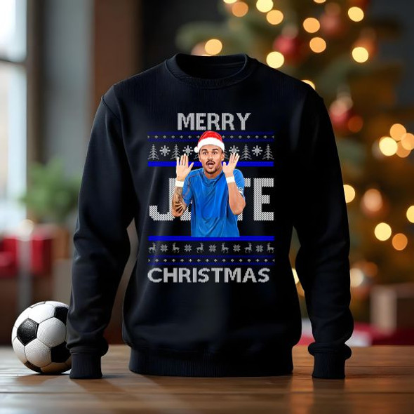 Ranger jefte Football christmas black  jumper kids adults