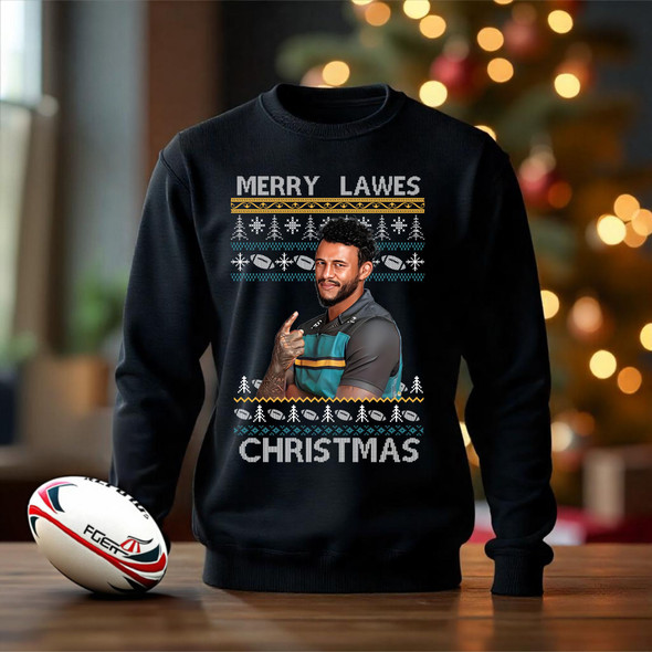 Charlotte Lawes NORTHAMPTON christmas rugby jumper adults kids