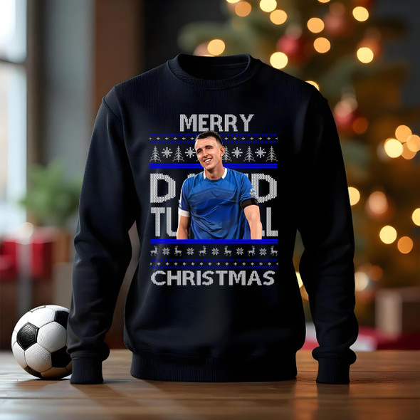 Cardiff David Turnbull christmas football jumper adults kids