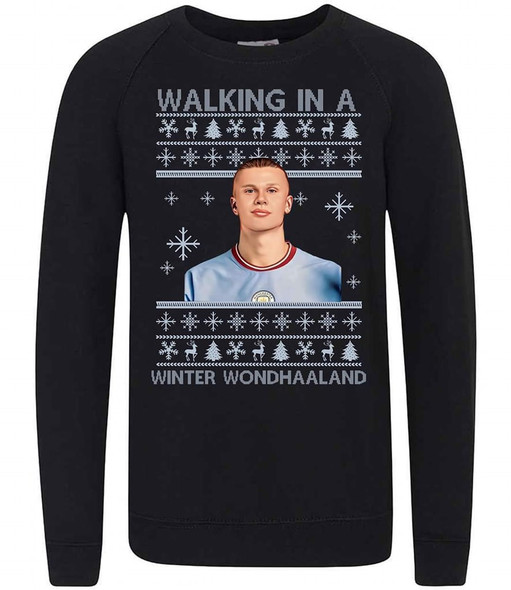 Haaland manchester xmas jumper