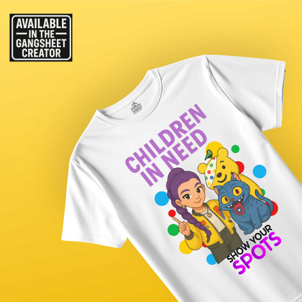 Show your spots pudsey derpy huntrix bird themed white tshirt  dtf adults kids tshirt Show your spots pudsey derpy huntrix bird themed white tshirt  dtf adults kids tshirt