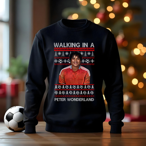 Aberdeen peter ambrose Football christmas black  jumper kids adults