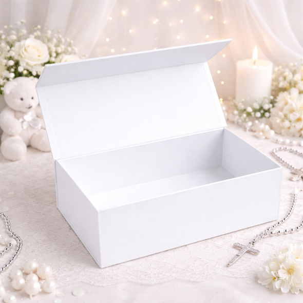 Personalised Christening Keepsake Magnetic Memory Box