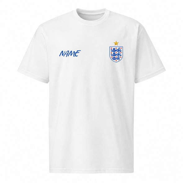 england cup white unisex tshirt adult kids