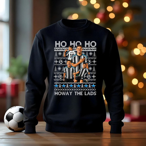 newcastle OSULA 26-27 christmas  jumper black adults and kids