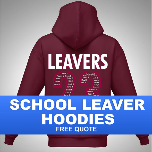 Printed Primary School leavers  hoodies