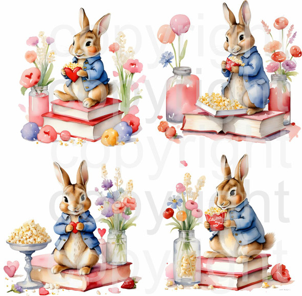 peter rabbit - Valentines - PNG File - Sublimation - UV/DTF - Digital Download